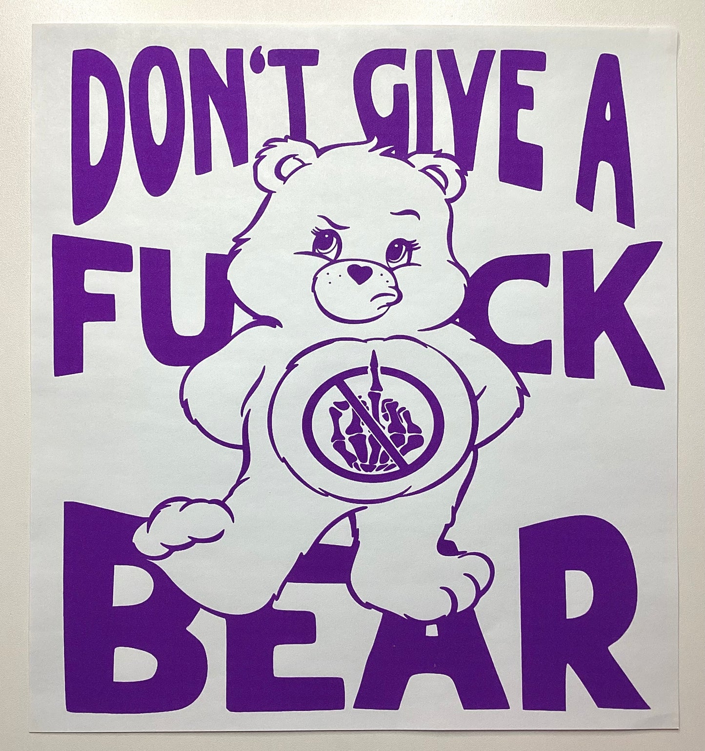 DGAF bear (puple)