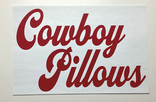 Cowboy pillows (red)