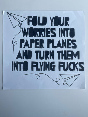 Paper planes (bottom paper plane designed for sleeve)