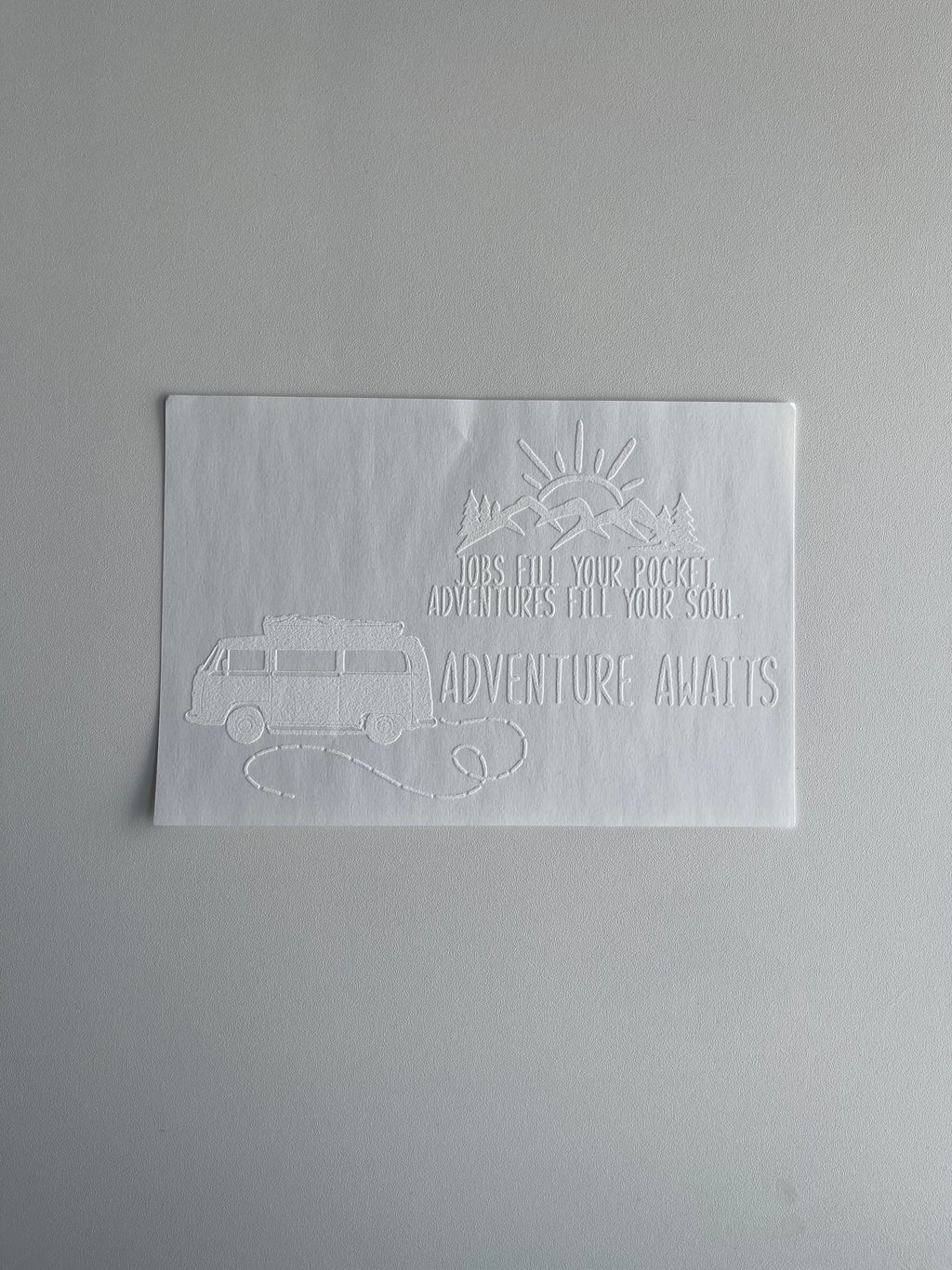 Adventure awaits (Pocket and sleeve)