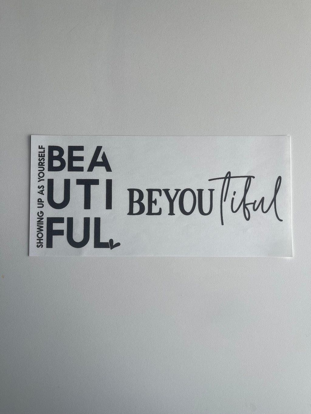 BeYOUtiful (pocket and sleeve design)