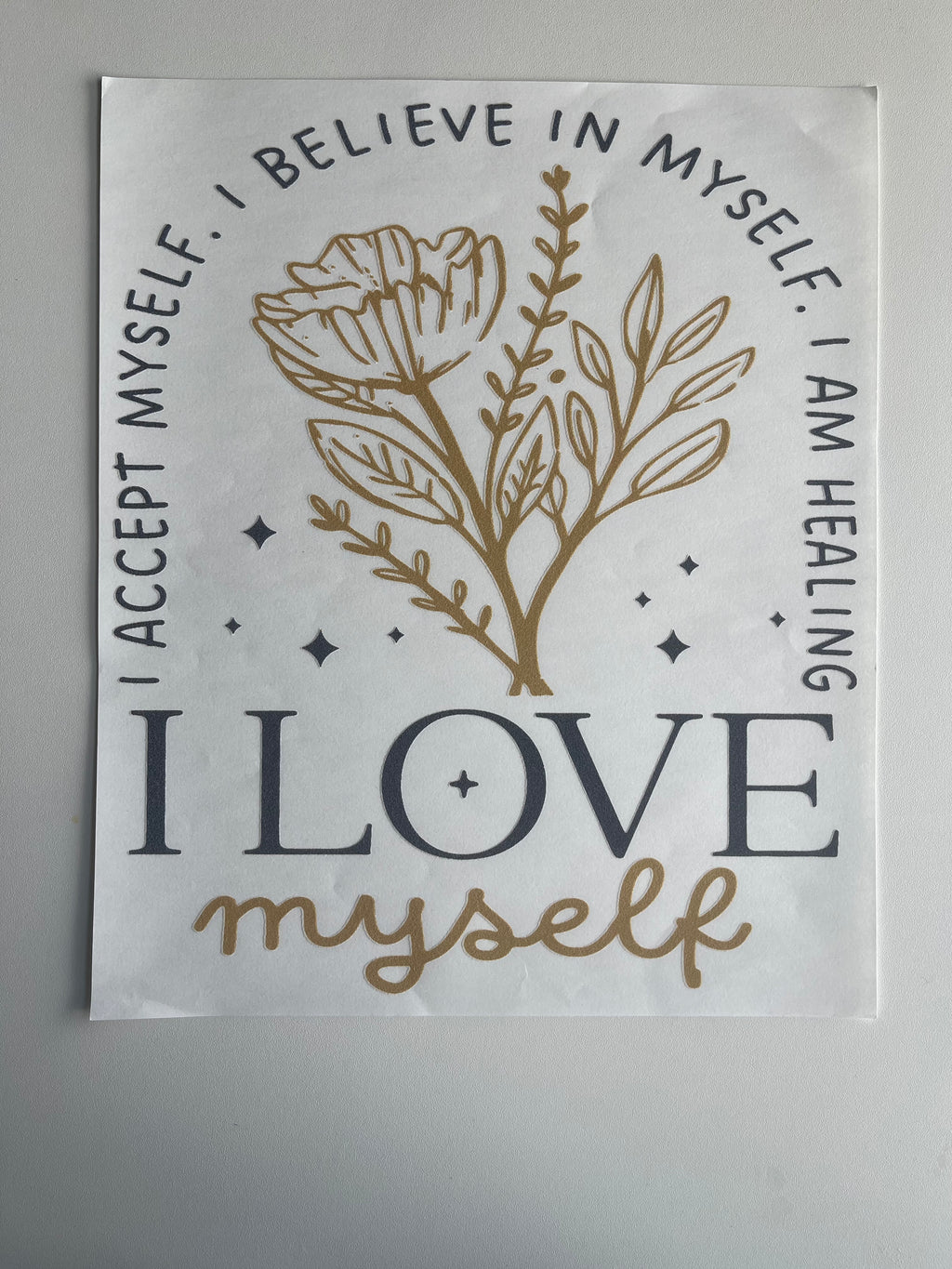 I love myself