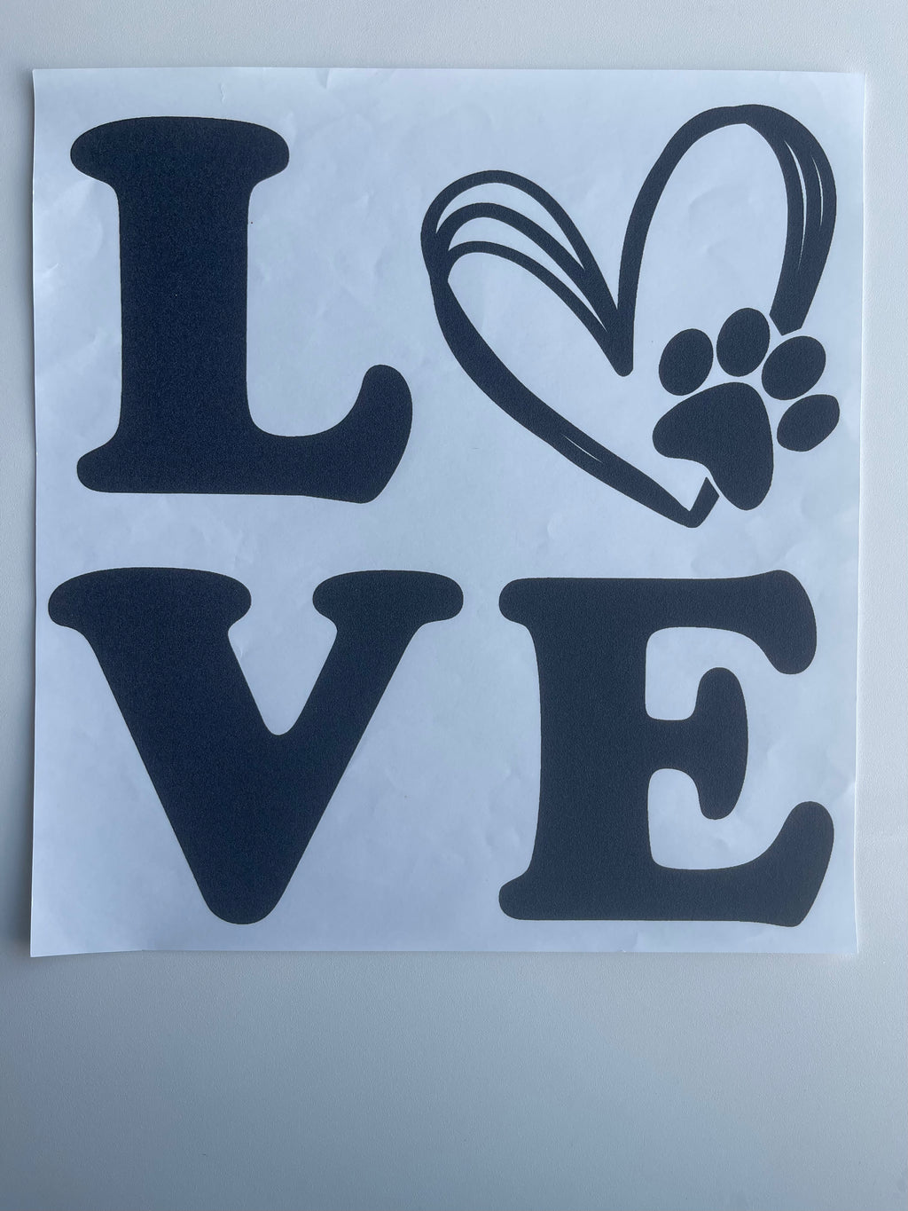 LOVE paw print