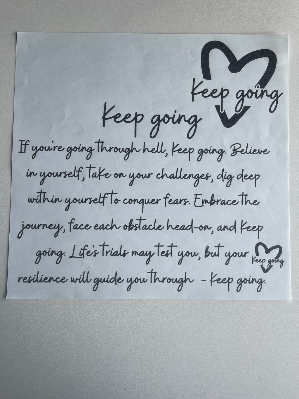 Keep going (pocket and back design)