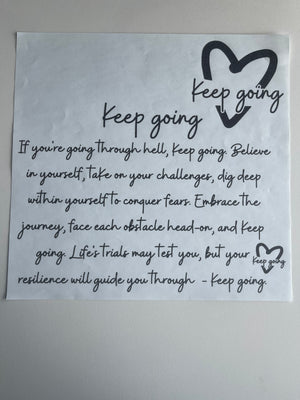 Keep going (pocket and back design)
