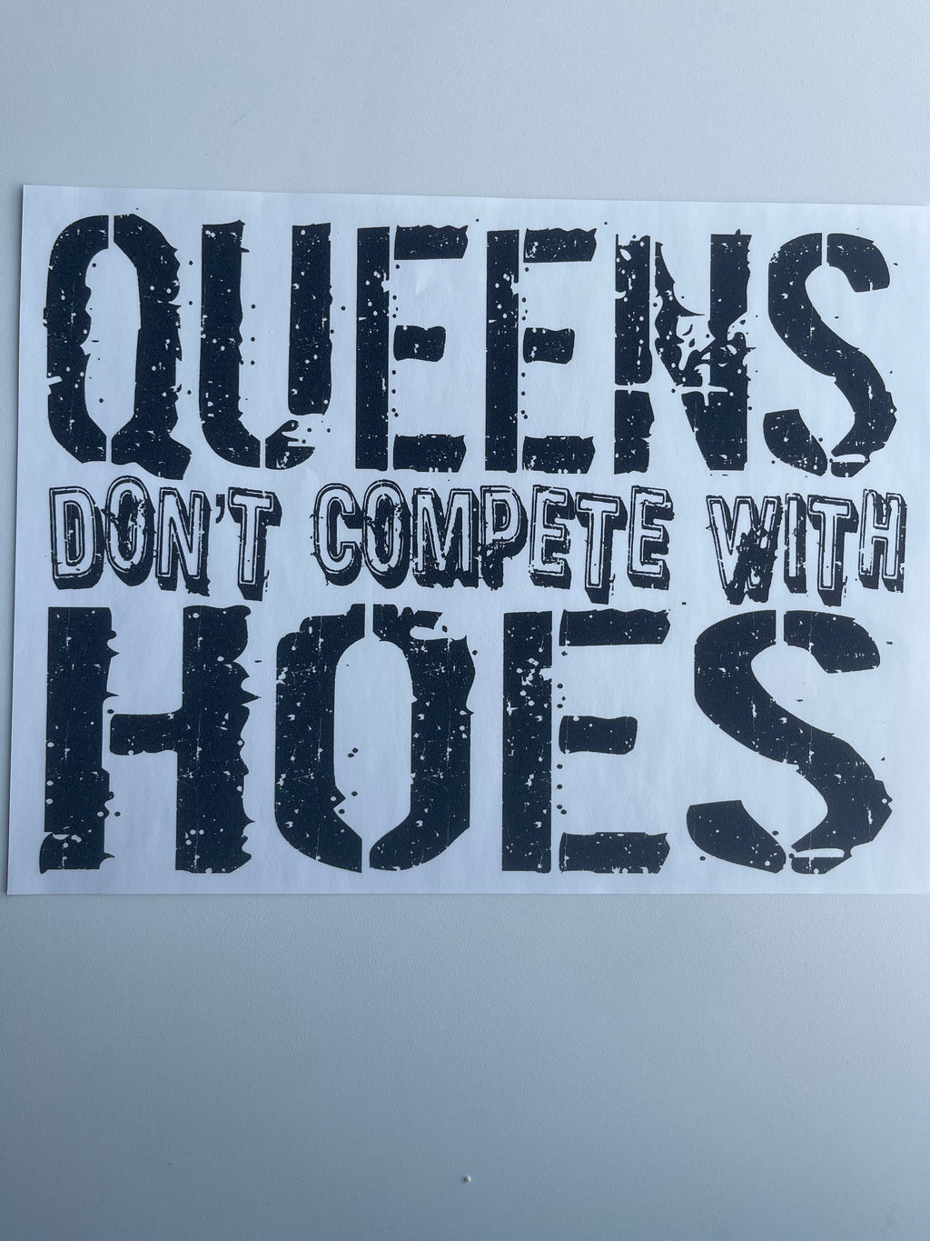 Queens don't compete