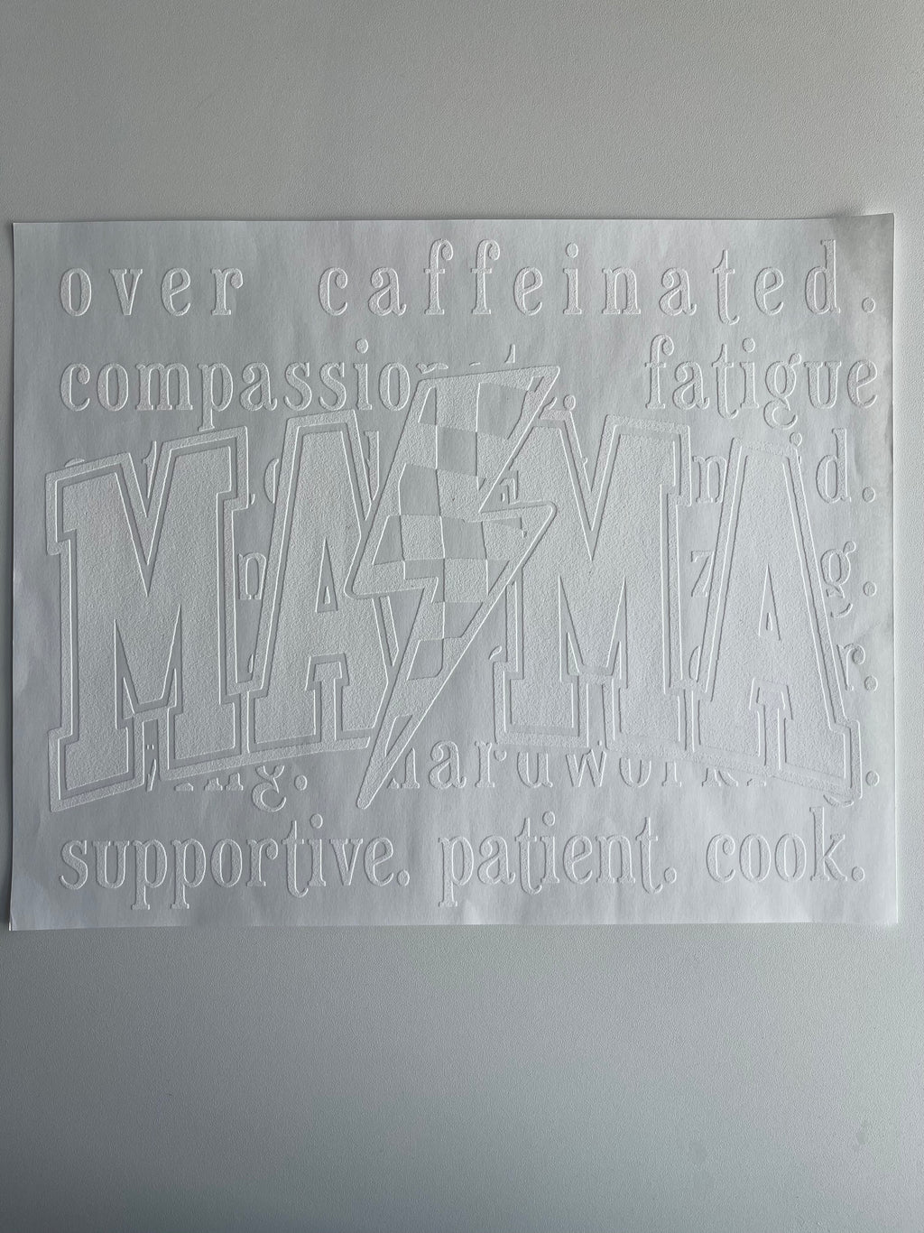MAMA (white ink)