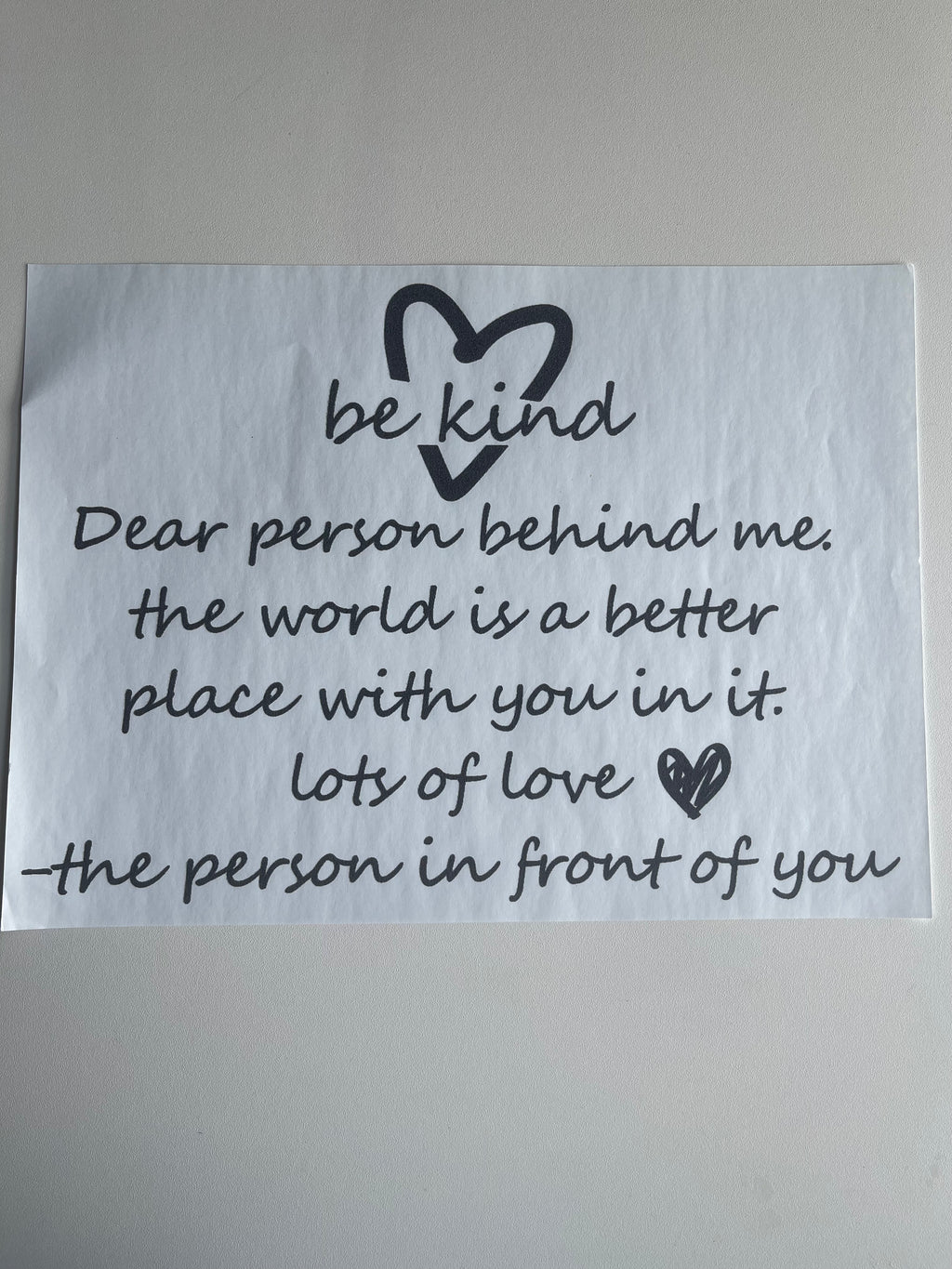 Be kind (pocket and back design)