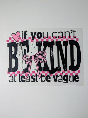 Be kind