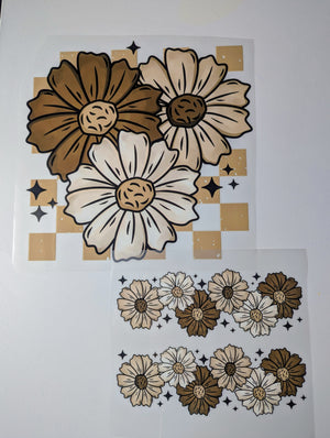 Flowers with sleeve prints